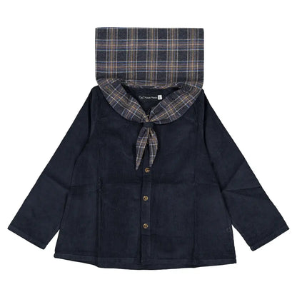 Blouse MONGE - velvet blue [Maison Marelle](26FW)drop1 1