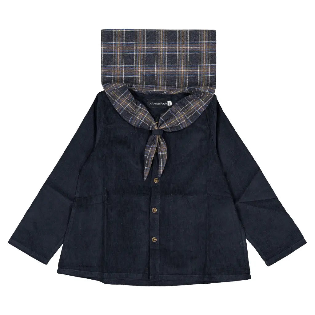 Blouse MONGE - velvet blue [Maison Marelle](26FW)drop1 2