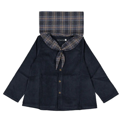 Blouse MONGE - velvet blue [Maison Marelle](26FW)drop1 2