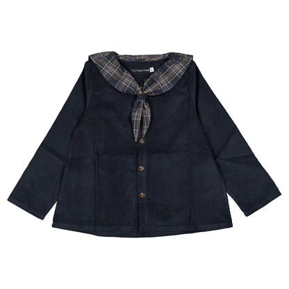 Blouse MONGE - velvet blue [Maison Marelle](26FW)drop1 7