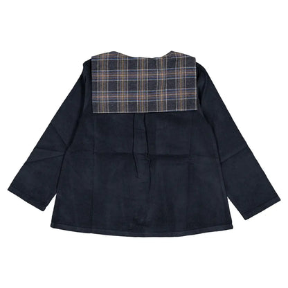 Blouse MONGE - velvet blue [Maison Marelle](26FW)drop1 9