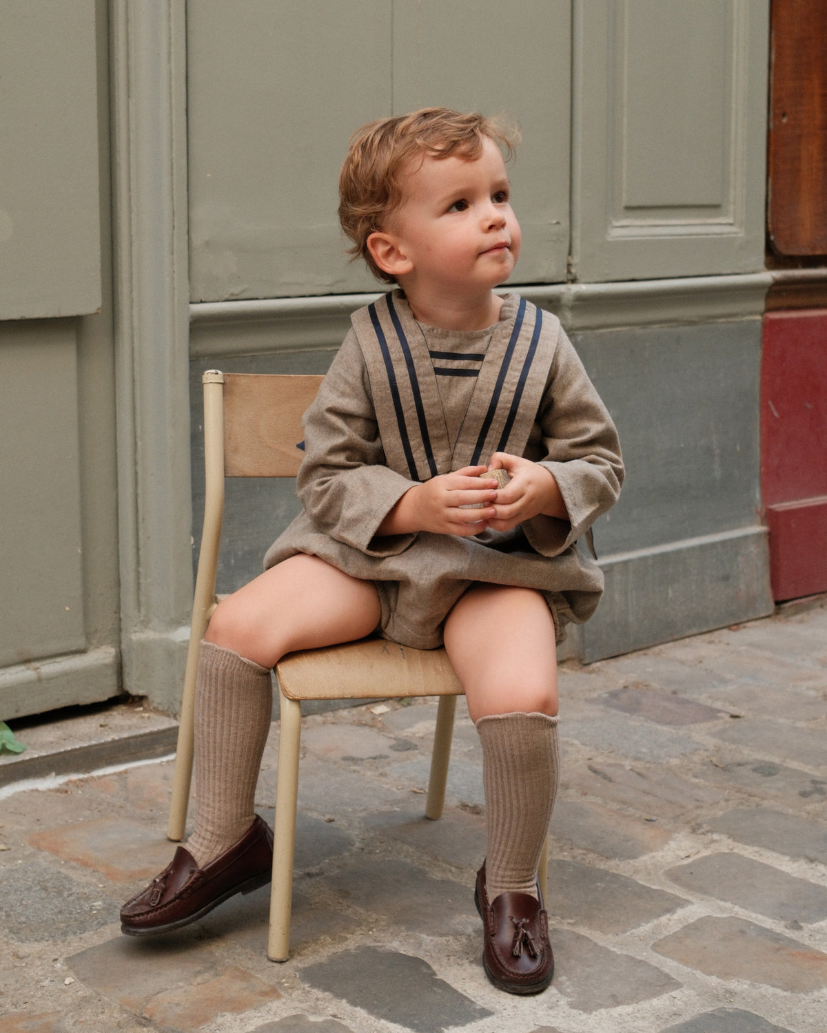 Romper ODEON - heathered oatmeal [Maison Marelle](26FW)drop1 5