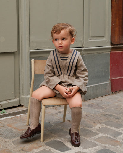 Romper ODEON - heathered oatmeal [Maison Marelle](26FW)drop1 6