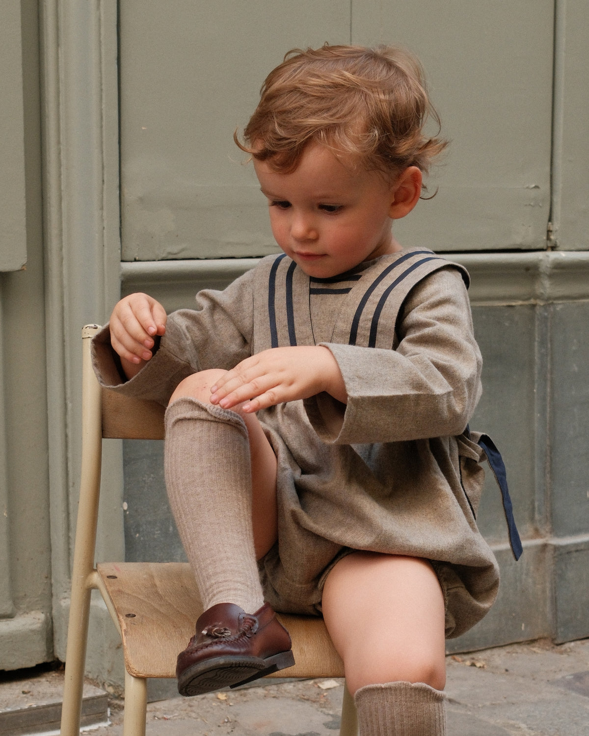 Romper ODEON - heathered oatmeal [Maison Marelle](26FW)drop1 7