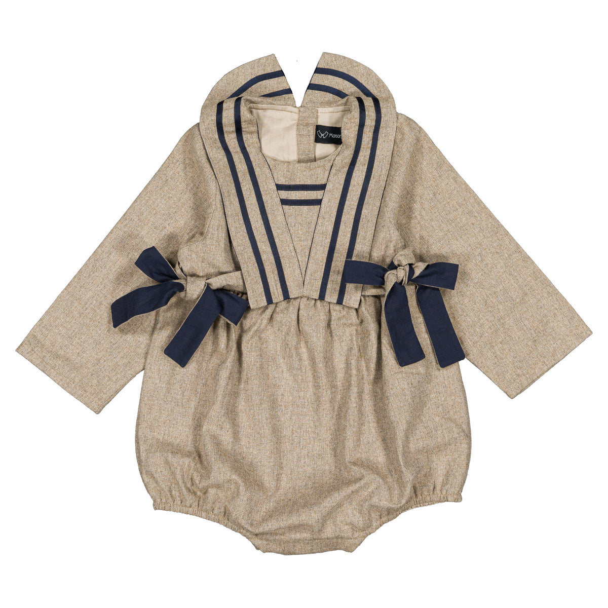 Romper ODEON - heathered oatmeal [Maison Marelle](26FW)drop1 11