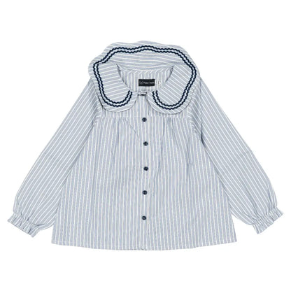 Blouse PASSY - blue stripes [Maison Marelle](26FW)drop1 2