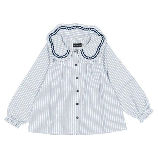 Blouse PASSY - blue stripes [Maison Marelle](26FW)drop1 3