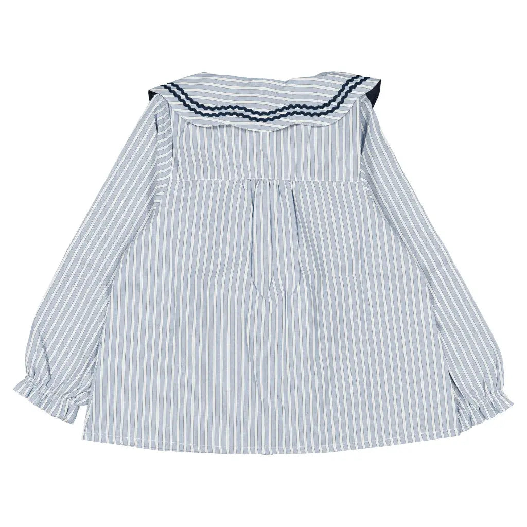 Blouse PASSY - blue stripes [Maison Marelle](26FW)drop1 6