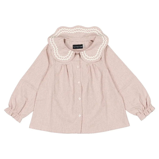 Blouse PASSY - dusty pink [Maison Marelle](26FW)drop1 1