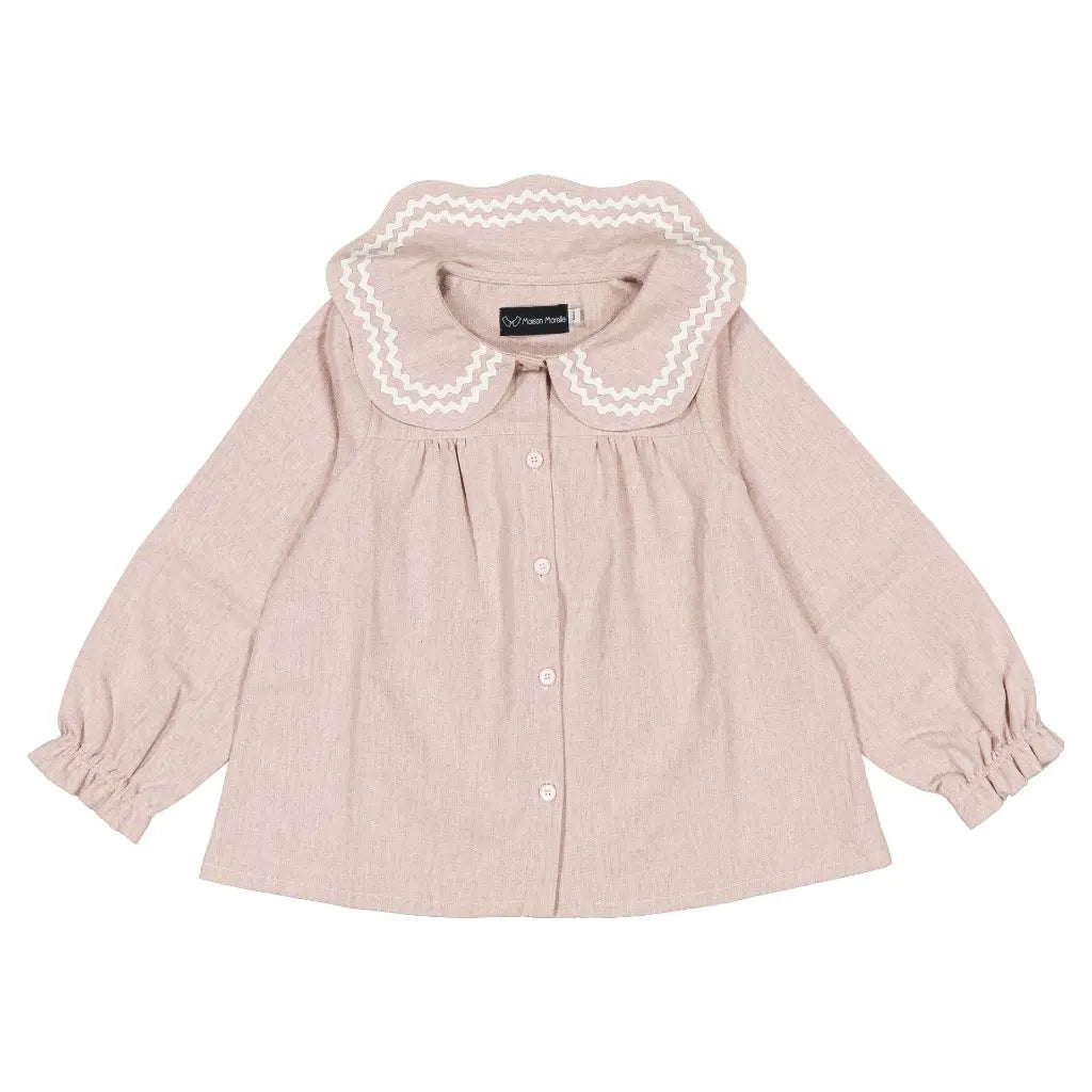 Blouse PASSY - dusty pink [Maison Marelle](26FW)drop1 2