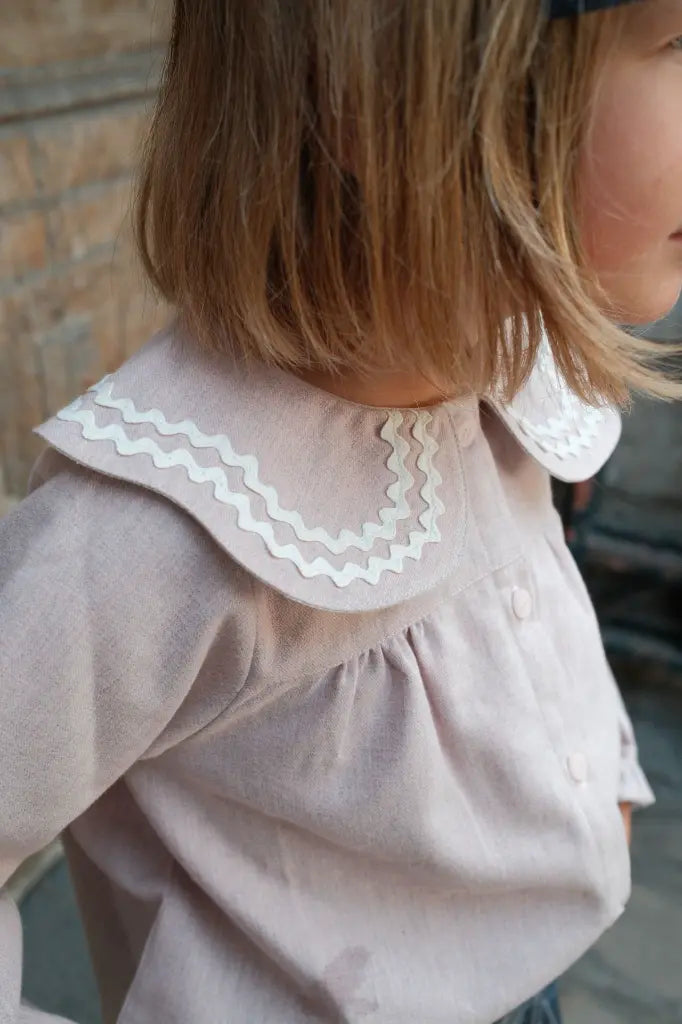 Blouse PASSY - dusty pink [Maison Marelle](26FW)drop1 3