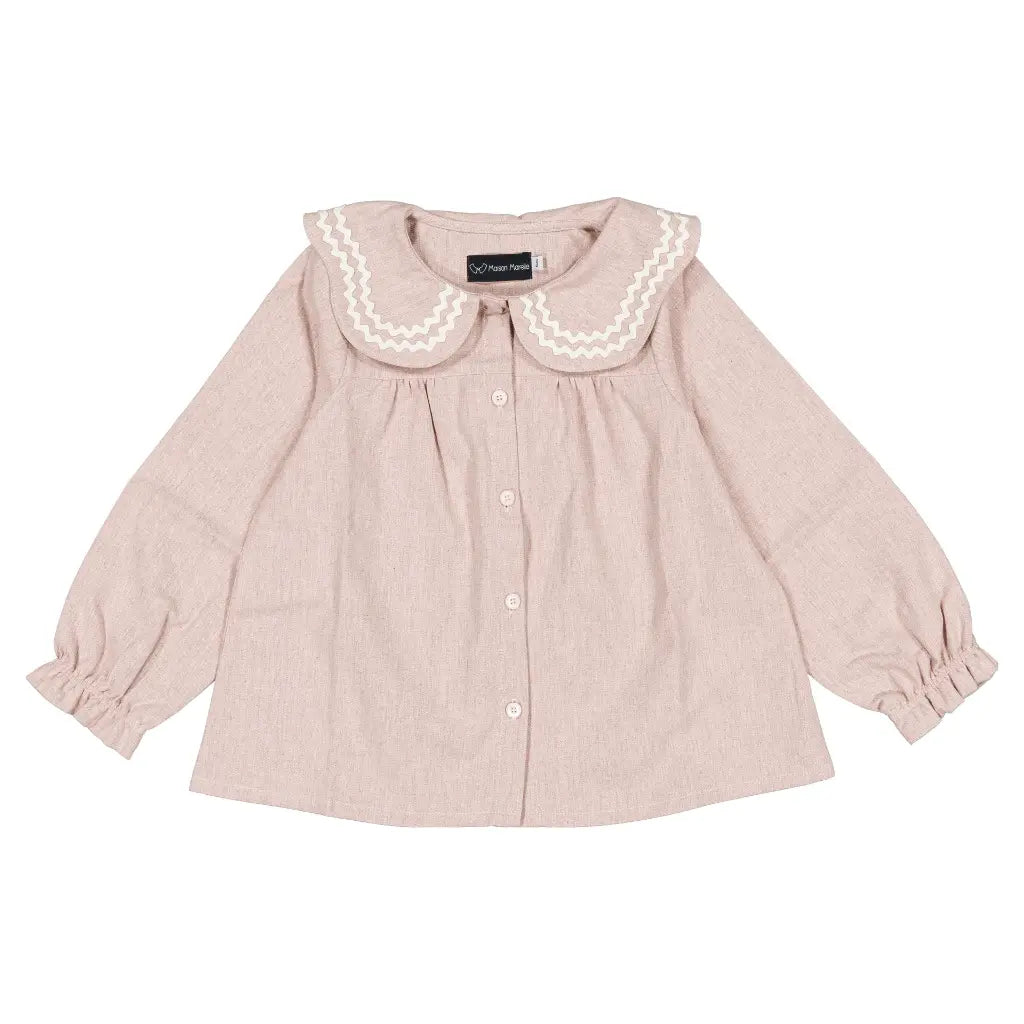Blouse PASSY - dusty pink [Maison Marelle](26FW)drop1 8