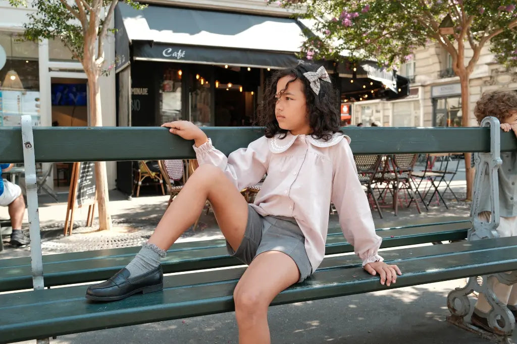 Blouse PASSY - dusty pink [Maison Marelle](26FW)drop1 11
