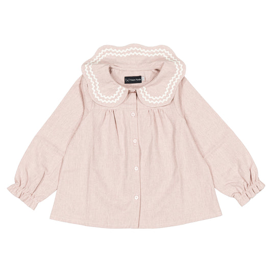 Blouse PASSY - dusty pink [Maison Marelle](26FW)drop1 15