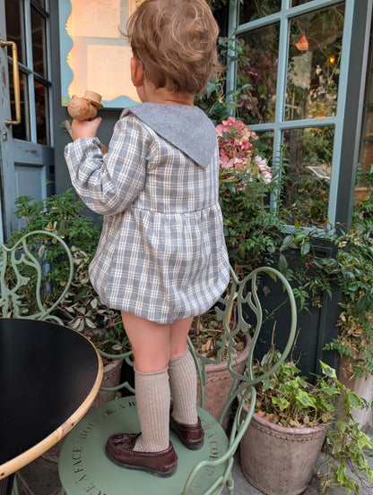 Romper ROI - grey tartan [Maison Marelle](26FW)drop1 5
