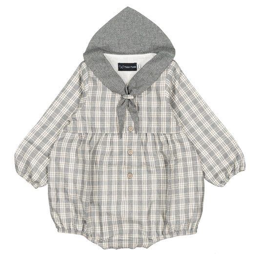 Romper ROI - grey tartan [Maison Marelle](26FW)drop1 9