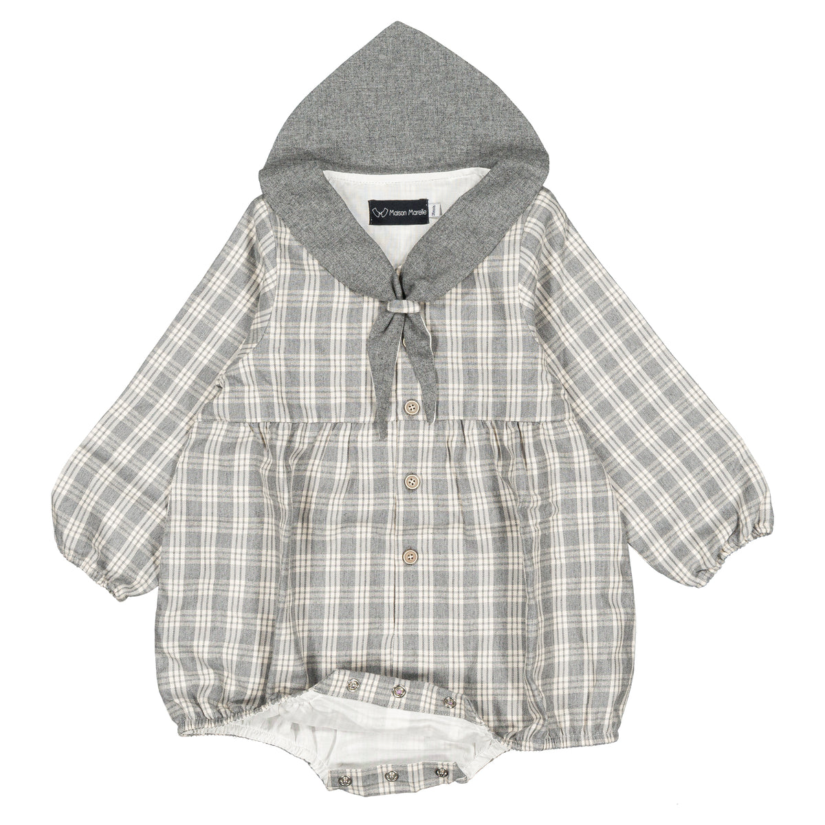 Romper ROI - grey tartan [Maison Marelle](26FW)drop1 10