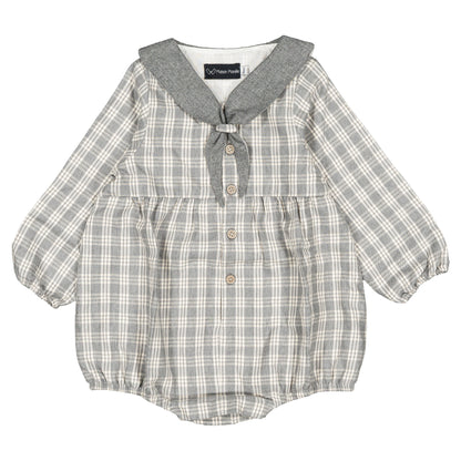 Romper ROI - grey tartan [Maison Marelle](26FW)drop1 12