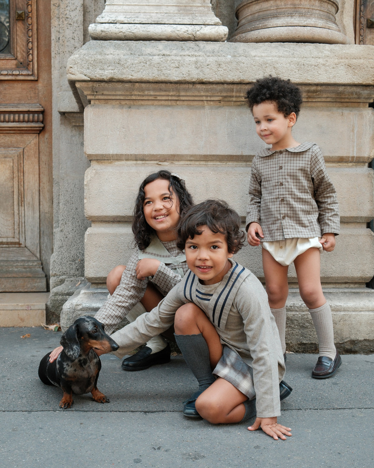 Blouse SEINE - heathered oatmeal [Maison Marelle](26FW)drop1 4