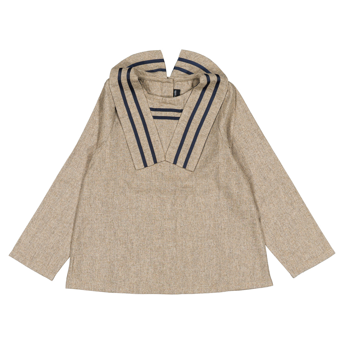 Blouse SEINE - heathered oatmeal [Maison Marelle](26FW)drop1 9