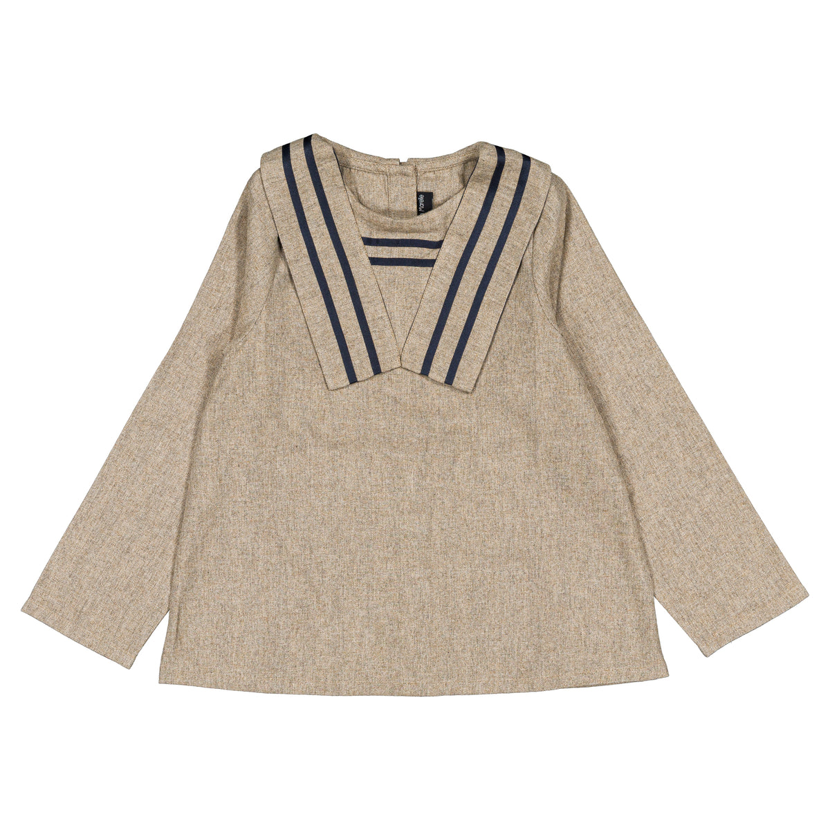 Blouse SEINE - heathered oatmeal [Maison Marelle](26FW)drop1 10