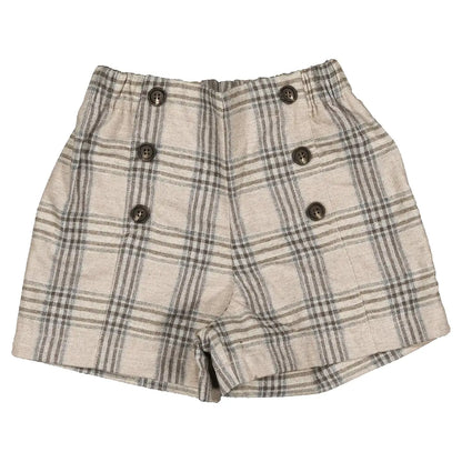 Short SEVRES - beige tartan [Maison Marelle](26FW)drop1 1