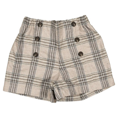 Short SEVRES - beige tartan [Maison Marelle](26FW)drop1 4