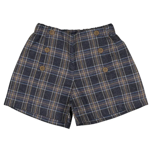 Short SEVRES - blue tartan [Maison Marelle](26FW)drop1 1