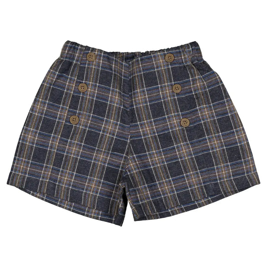 Short SEVRES - blue tartan [Maison Marelle](26FW)drop1 2