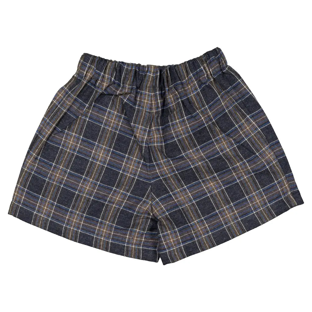Short SEVRES - blue tartan [Maison Marelle](26FW)drop1 10