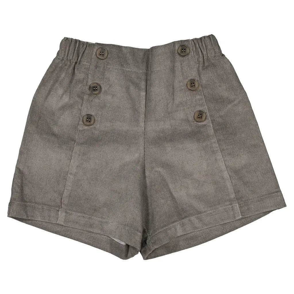 Short SEVRES - deep grey velvet [Maison Marelle](26FW)drop1 1
