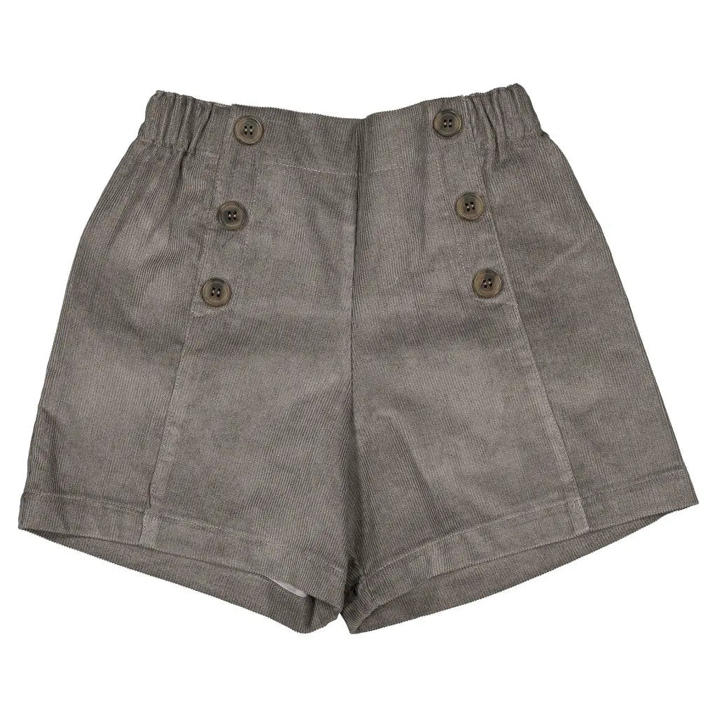 Short SEVRES - deep grey velvet [Maison Marelle](26FW)drop1 2