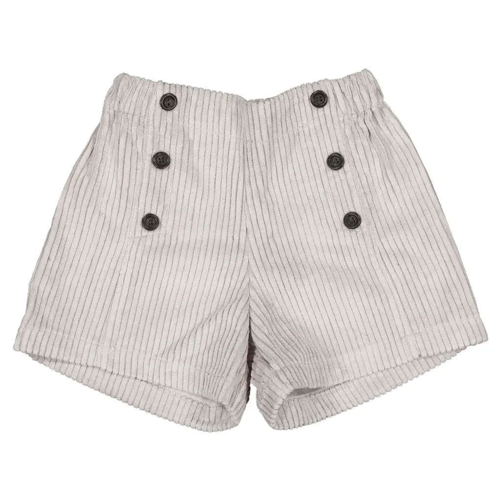 Short SEVRES - light grey velvet [Maison Marelle](26FW)drop1 3