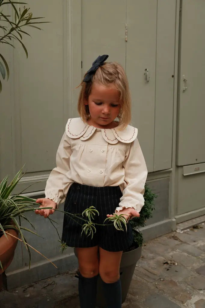 Short SEVRES - navy stripes [Maison Marelle](26FW)drop1 4