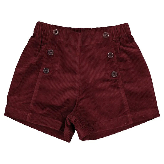 Short SEVRES - velvet burgundy [Maison Marelle](26FW)drop1 1