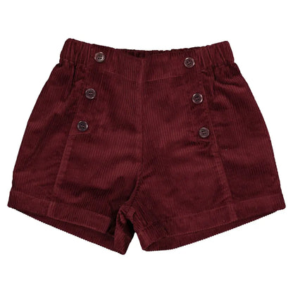 Short SEVRES - velvet burgundy [Maison Marelle](26FW)drop1 2
