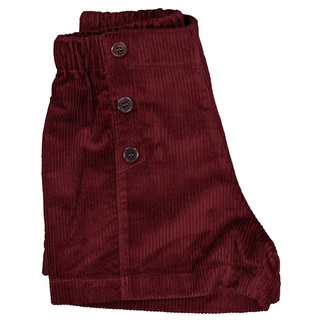 Short SEVRES - velvet burgundy [Maison Marelle](26FW)drop1 6