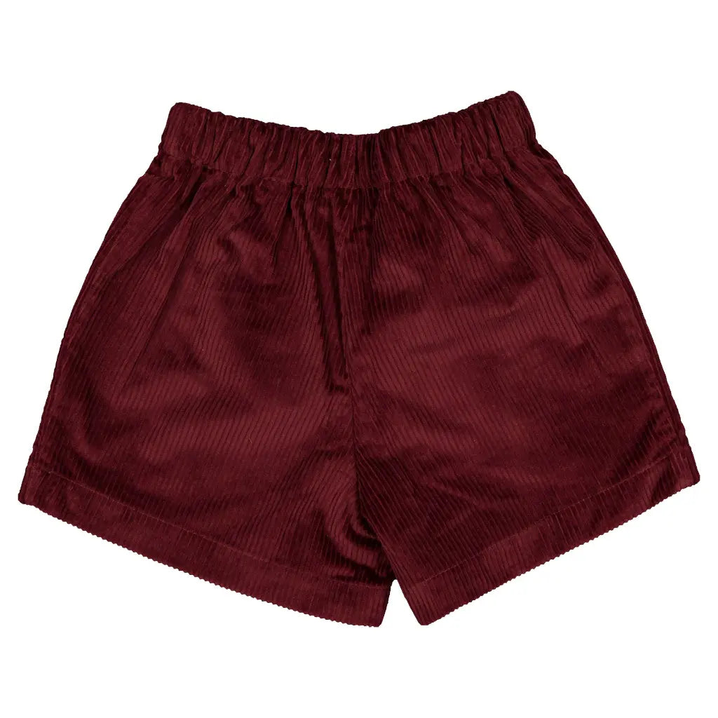 Short SEVRES - velvet burgundy [Maison Marelle](26FW)drop1 7