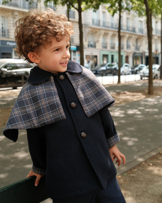 Jacket SHERLOCK - blue wool [Maison Marelle](26FW)drop1 1