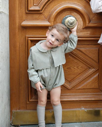 Romper SORBONNE - olive [Maison Marelle](26FW)drop1 2