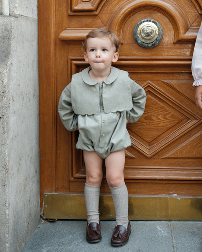 Romper SORBONNE - olive [Maison Marelle](26FW)drop1 3
