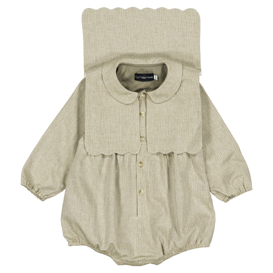 Romper SORBONNE - olive [Maison Marelle](26FW)drop1 5