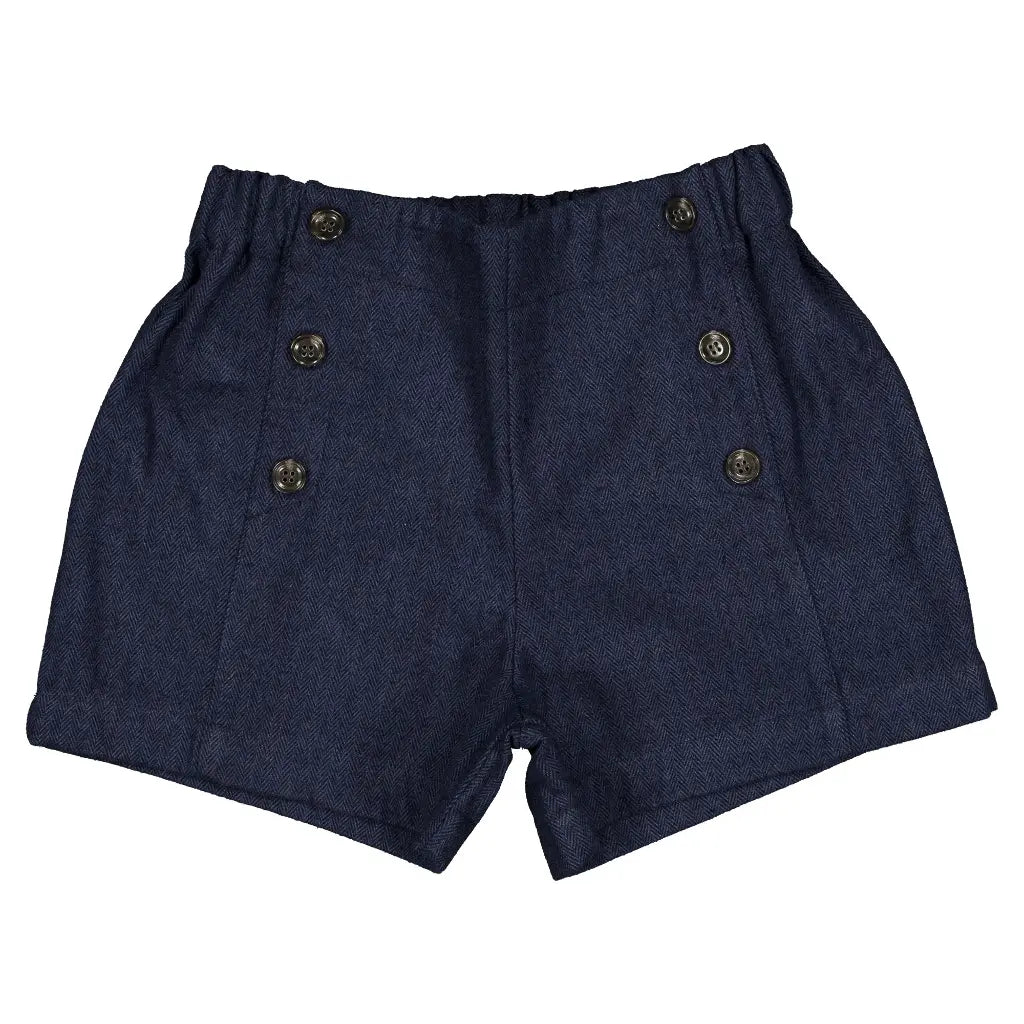 Short SÈVRES - blue chevron [Maison Marelle](26FW)drop1 1
