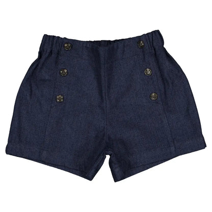 Short SÈVRES - blue chevron [Maison Marelle](26FW)drop1 1