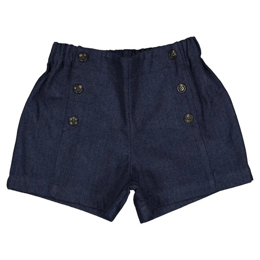 Short SÈVRES - blue chevron [Maison Marelle](26FW)drop1 1