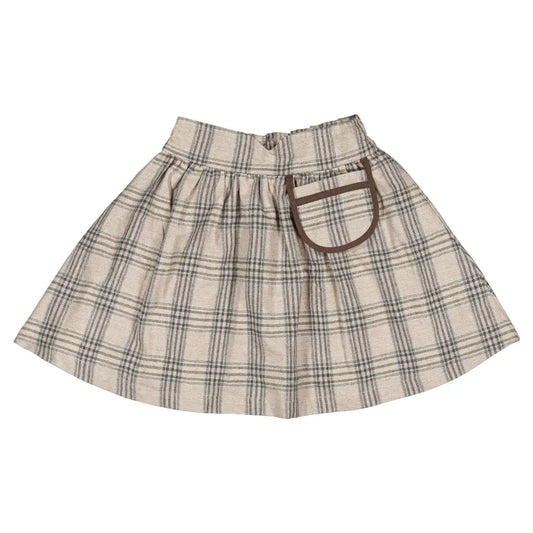 Skirt TOURNON - beige tartan [Maison Marelle](26FW)drop1 2