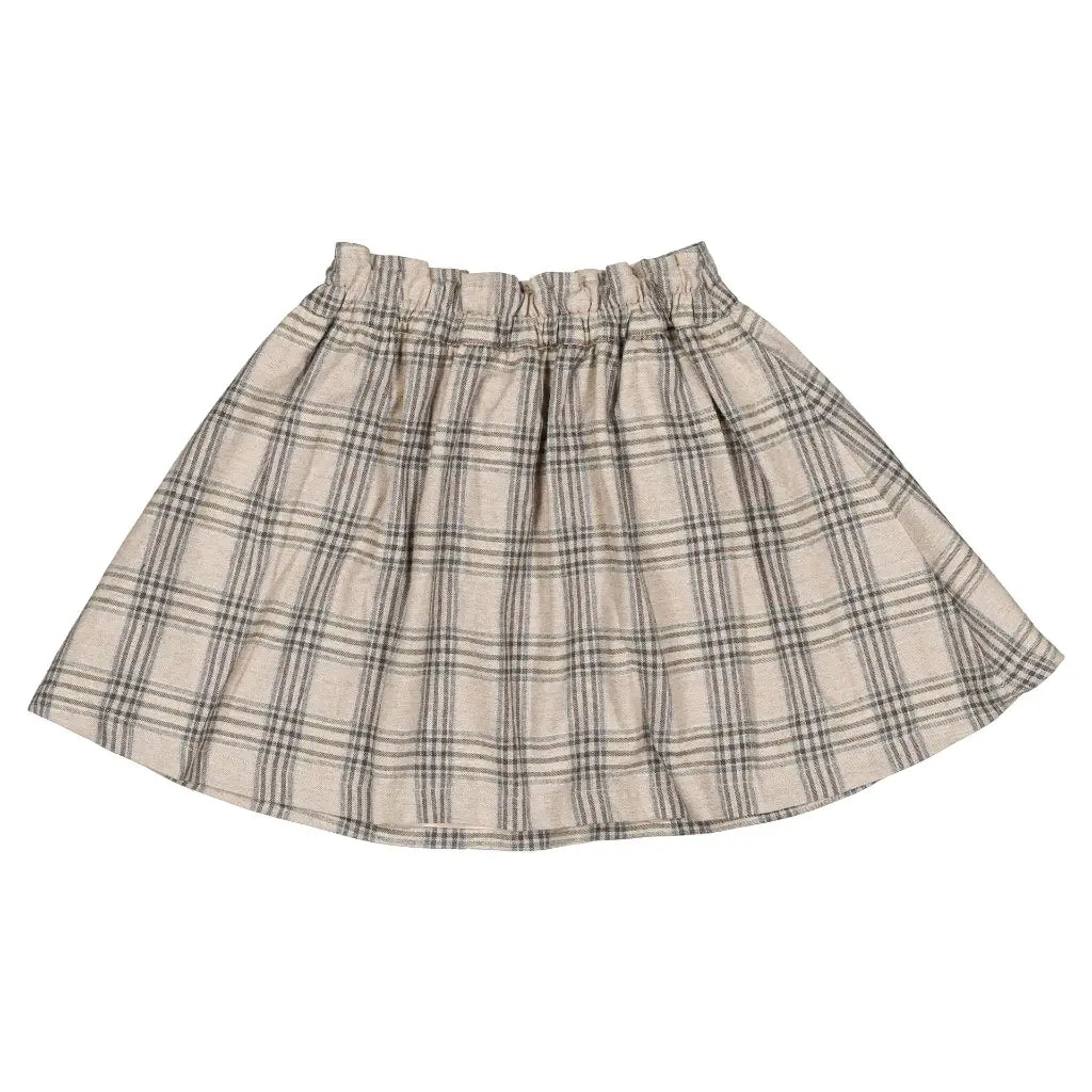 Skirt TOURNON - beige tartan [Maison Marelle](26FW)drop1 6