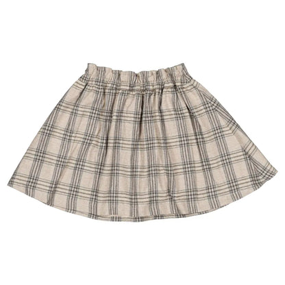 Skirt TOURNON - beige tartan [Maison Marelle](26FW)drop1 6