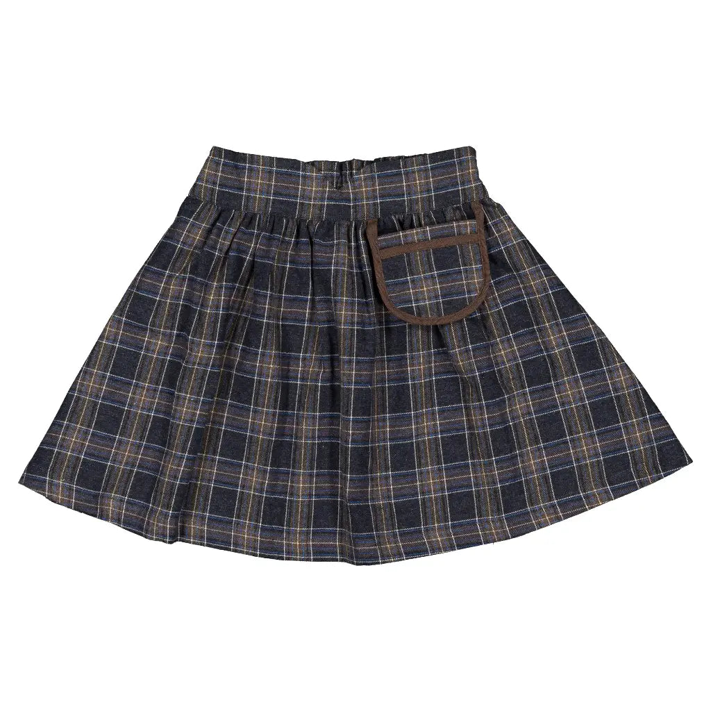 Skirt TOURNON - blue tartan [Maison Marelle](26FW)drop1 1