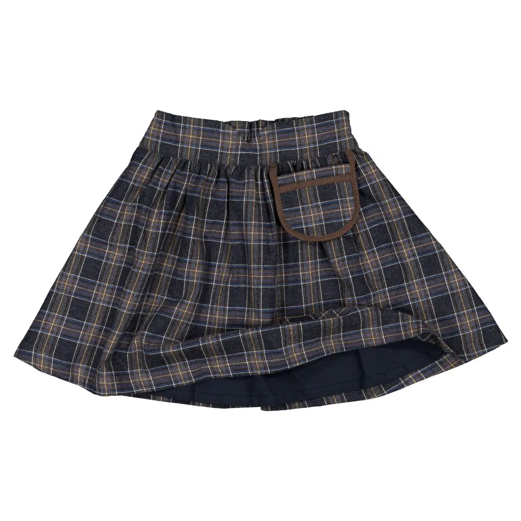Skirt TOURNON - blue tartan [Maison Marelle](26FW)drop1 5